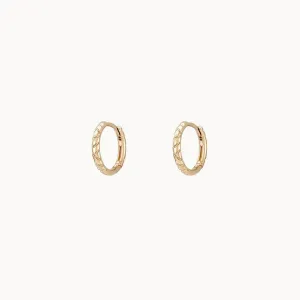 Revival Huggie Earrings (14K Gold)