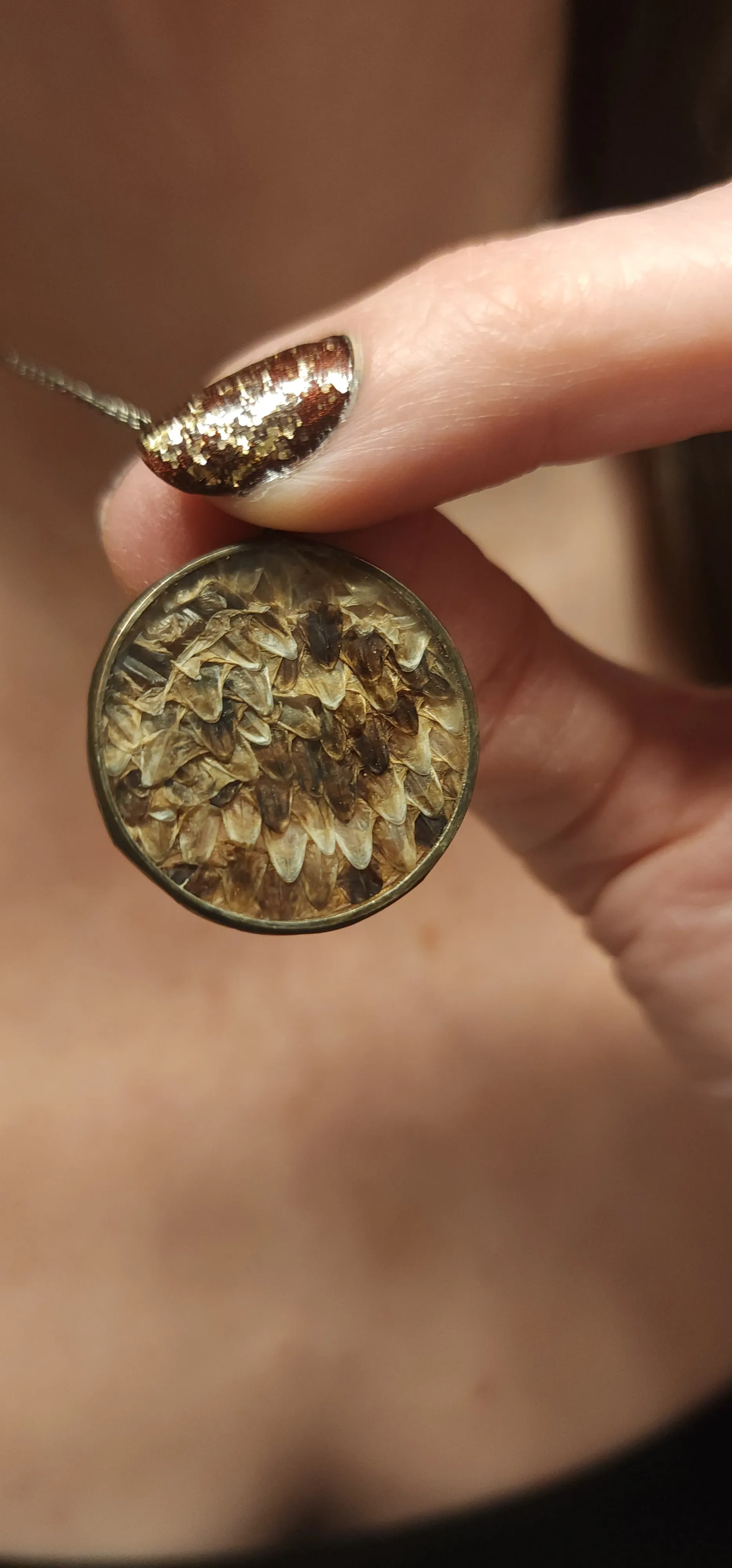 Snakeshed Scale Rondure Necklace