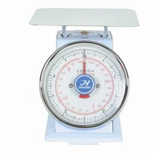 Thunder Group SCSL002 Portion Control 5 lb Scale with Stainless Steel Top Plate and Oversized Dial