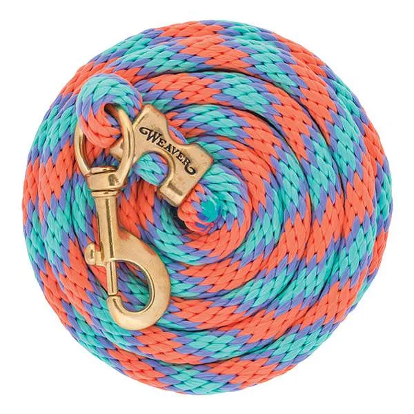 Weaver Poly Lead Rope with a Solid Brass 225 Snap