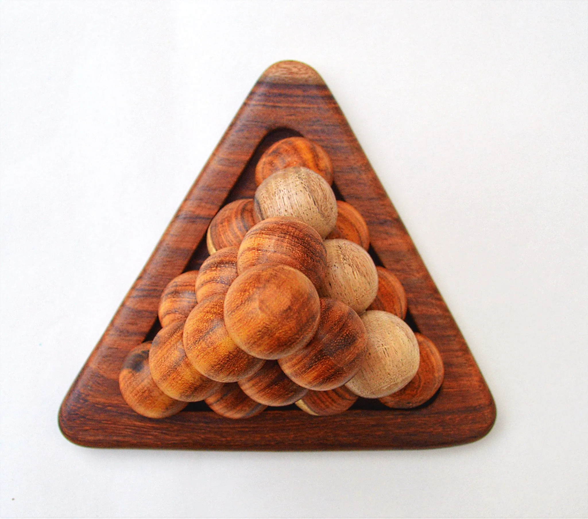 Wooden Pyramid puzzle & Massage tools
