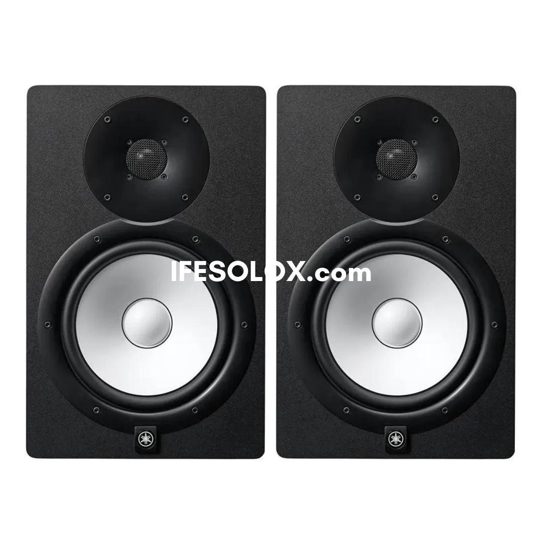 Yamaha HS8 Dual (2-Way) 8" Bass Reflex Bi-amplified Near Field Active Studio Monitors (Black) - Brand New